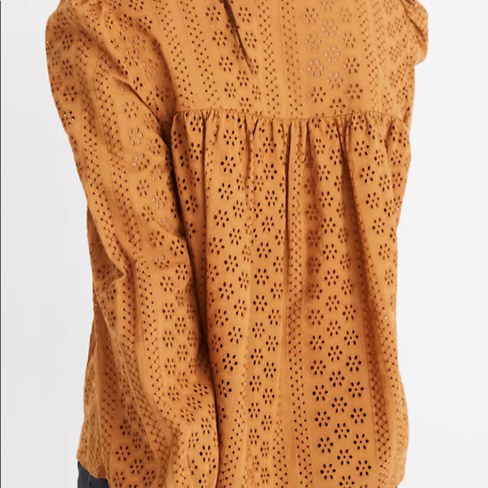Madewell Double-Tie Peasant Top SZ Small - Picture 3 of 7